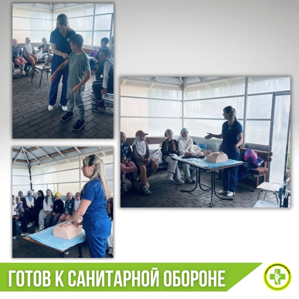 Практическое занятие для детей в лагере дневного пребывания соборной мечети имени Хаджи Хусейн-бека